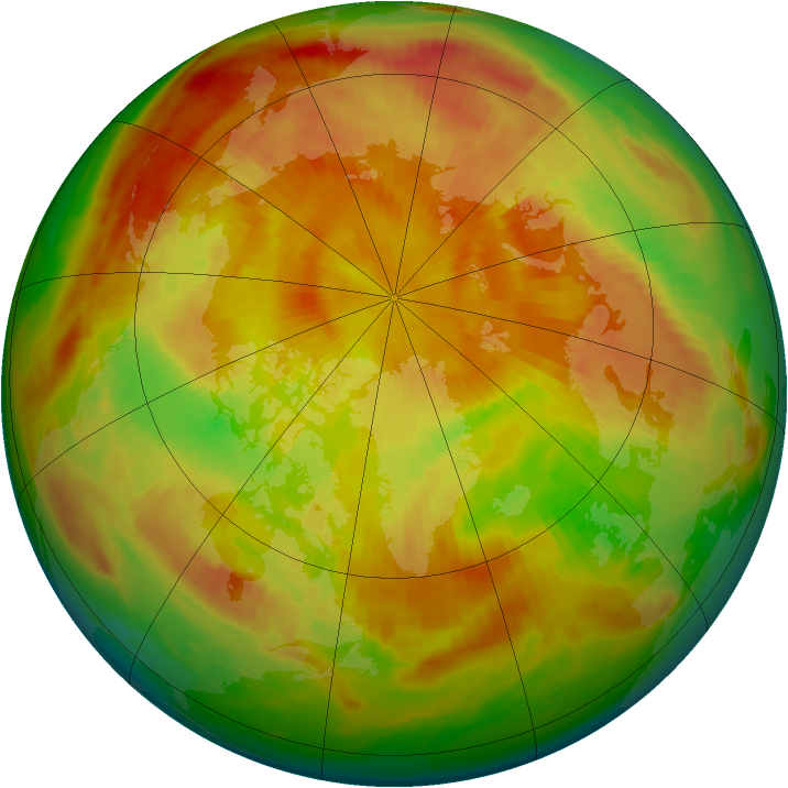 Arctic ozone map for 12 May 1980